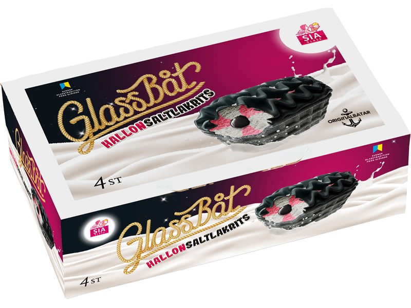Glassbåt HallonSaltlakrits