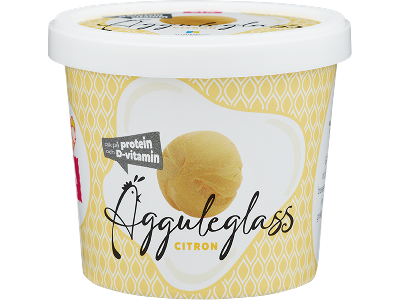 Ägguleglass Citron