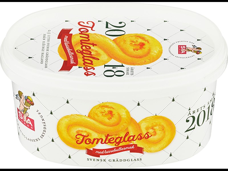 Tomteglass 2018 - Lussebulle