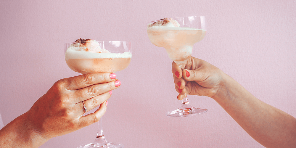 FläderJordgubb Sorbetdrink