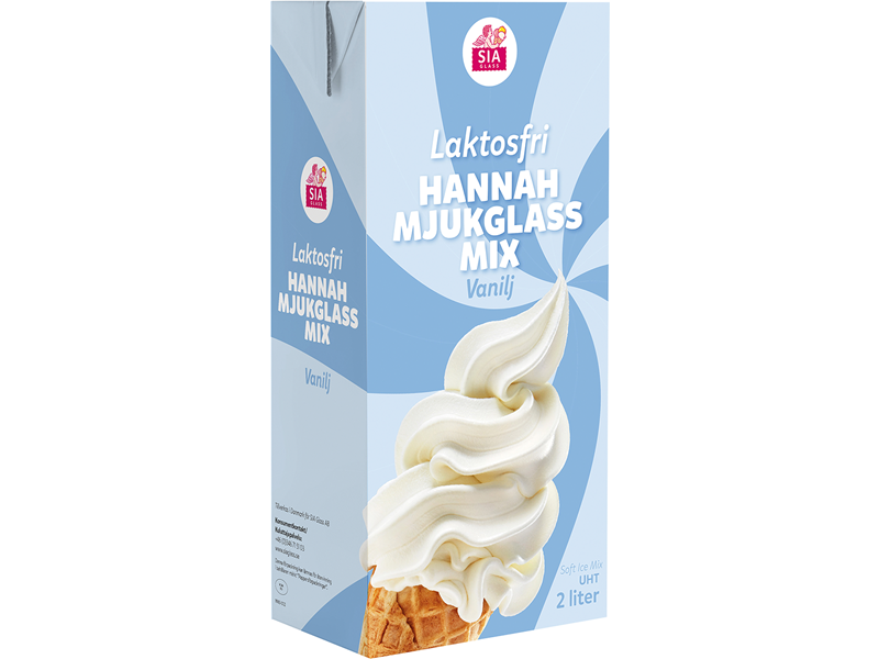 Laktosfri HannaH Mjukglassmix Vanilj