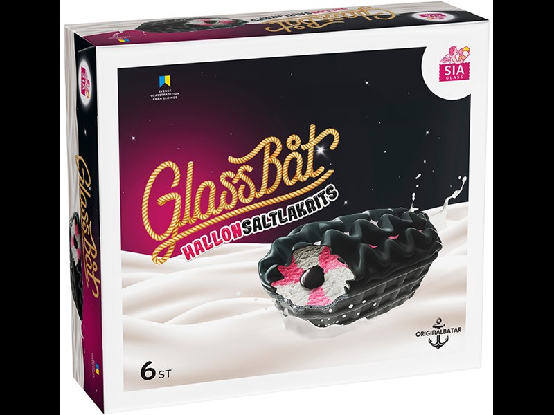 Glassbåt HallonSaltlakrits