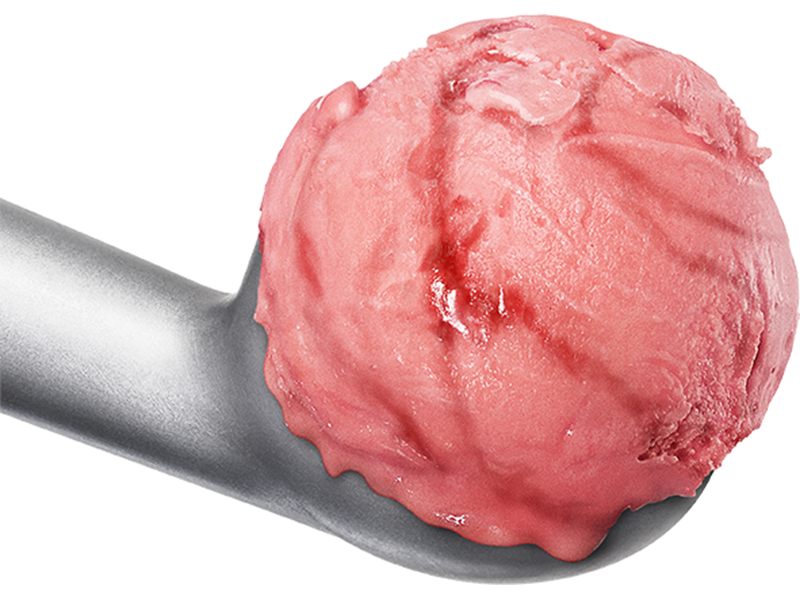 Hallonsorbet