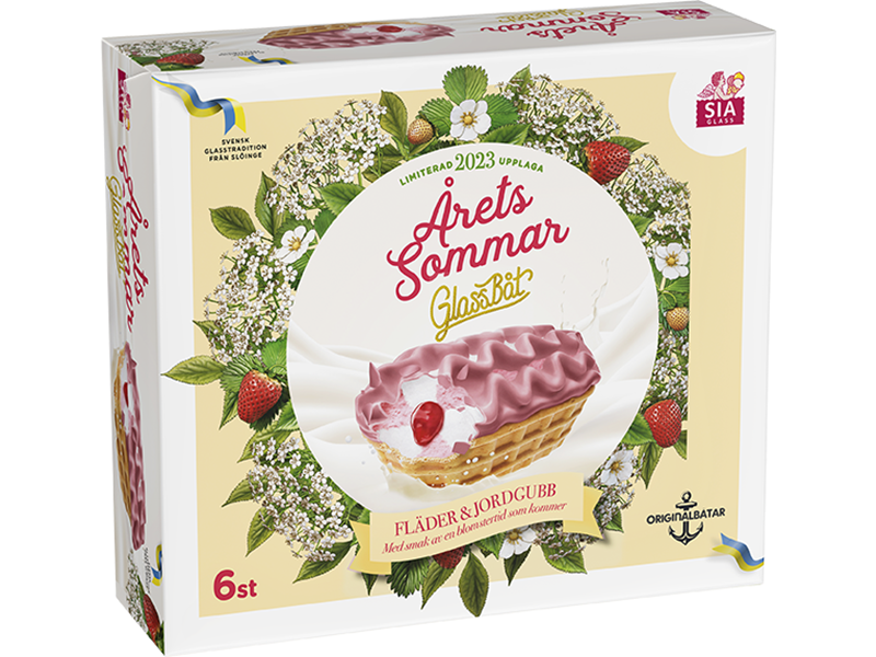 Årets Sommarglassbåt 2023 - Fläder & Jordgubb