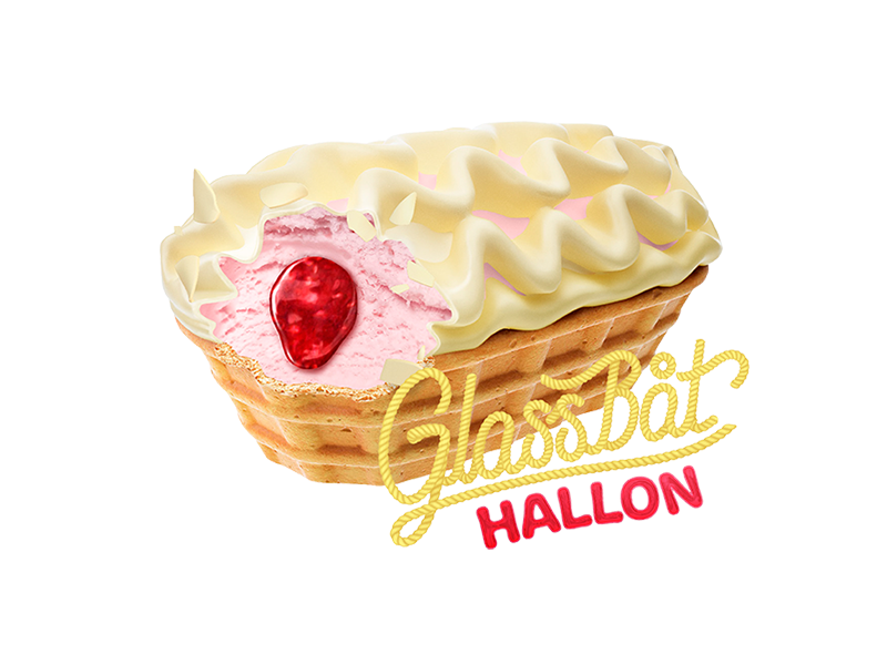 Glassbåt Hallon