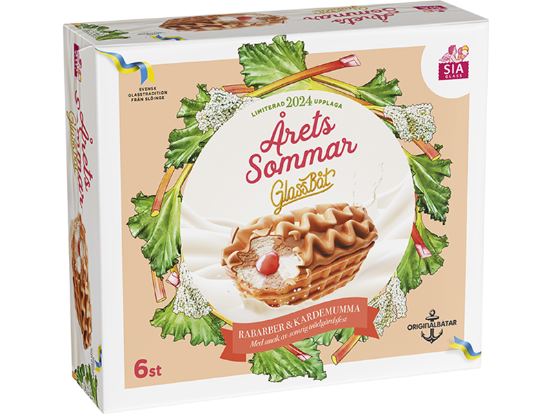 Årets SommarGlassbåt 2024 - Rabarber & Kardemumma